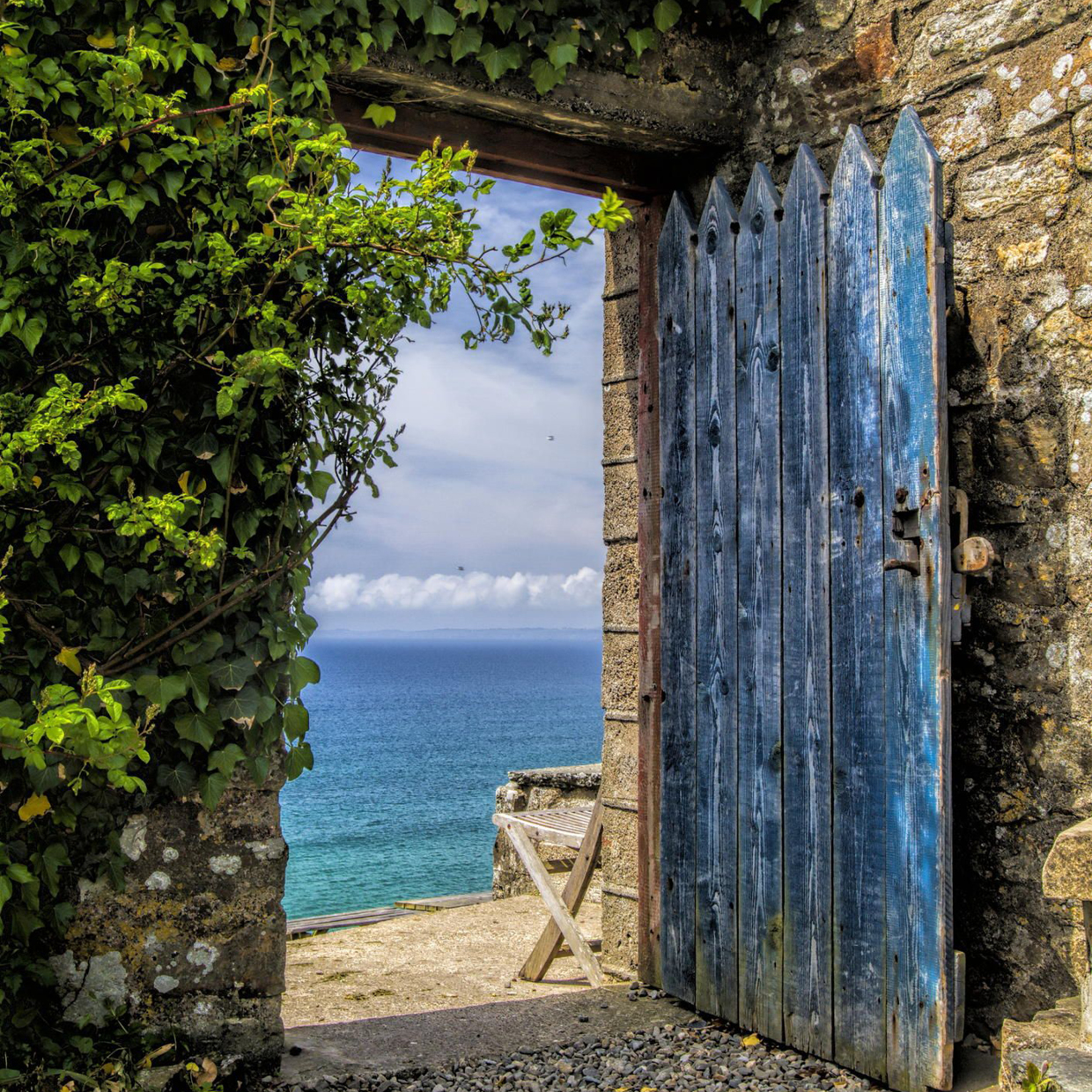 Картина двери открыты. Открытая дверь. Дверь в море. Красивые двери. Дверь в природу.